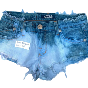 Rock & Republic size 25. Upcycled denim shorts.